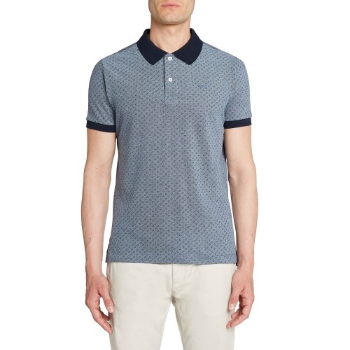 Ανδρικό Polo T-shirt Μπλε Με Μικροσχέδιο Pique Regular M3510J T3004 F4594 Geox Ανδρικό Polo T-shirt Μπλε Με Μικροσχέδιο Pique Regular M3510J T3004 F4594 Geox