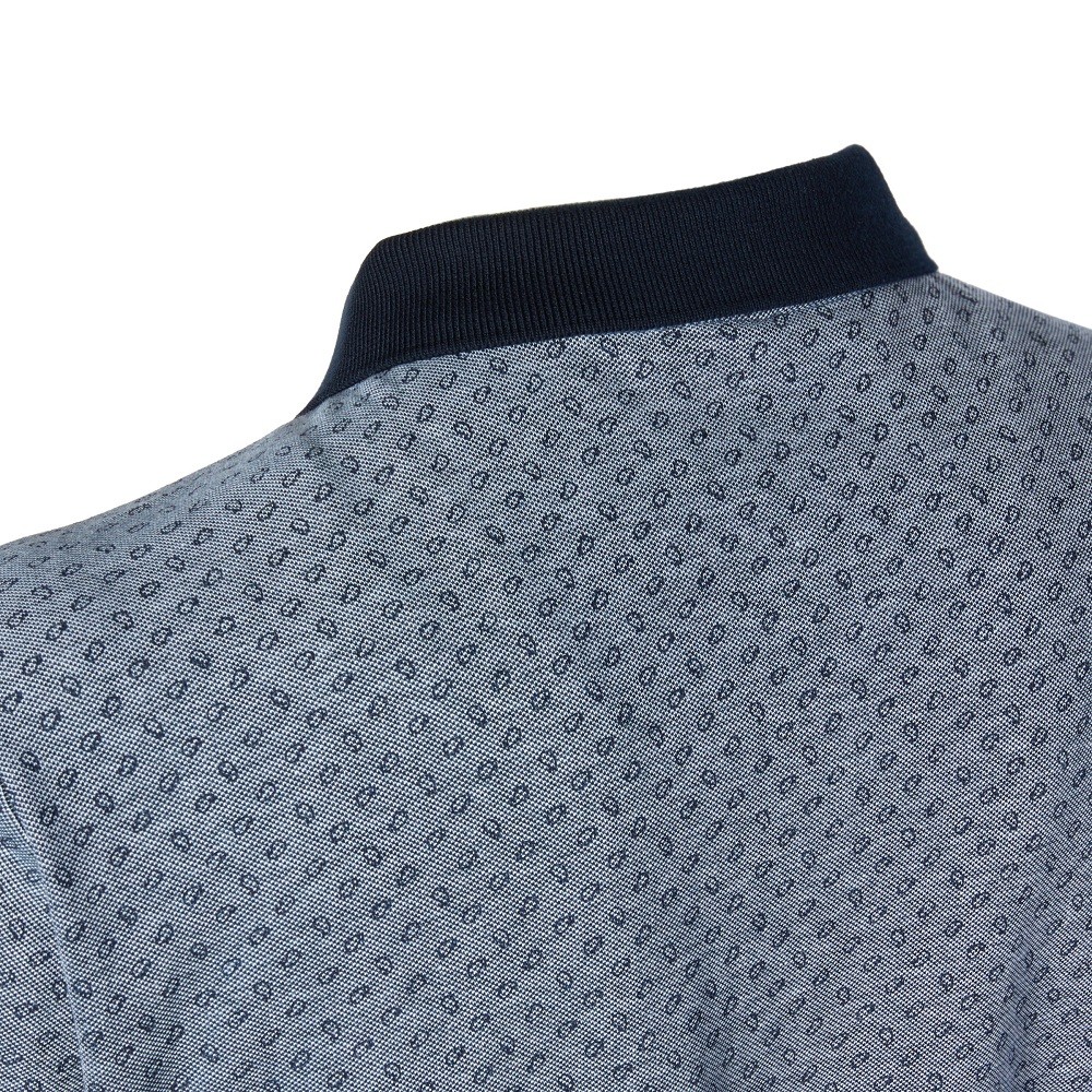GEOX</br>Ανδρικό Polo T-shirt Μπλε Με Μικροσχέδιο Pique Regular M3510J T3004 F4594 Geox GEOX</br>Ανδρικό Polo T-shirt Μπλε Με Μικροσχέδιο Pique Regular M3510J T3004 F4594 Geox