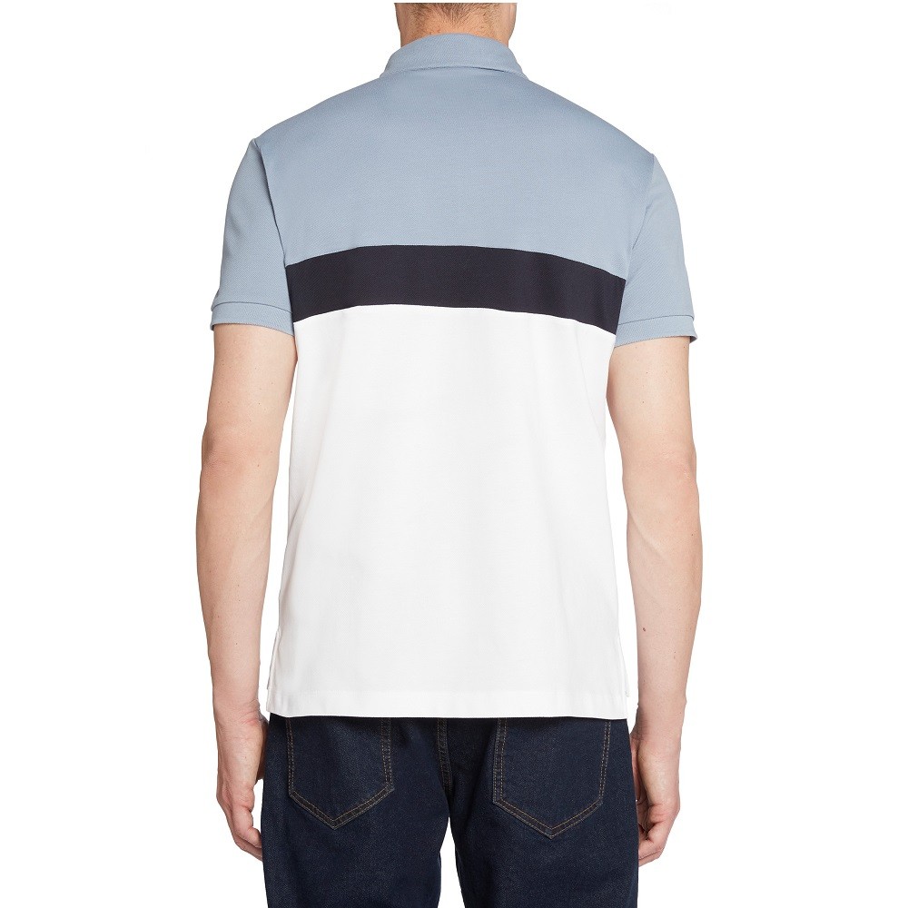 GEOX</br>Ανδρικό Polo T-shirt Λευκό/Γκρι Pique Regular M3510K T2649 F1695 Geox GEOX</br>Ανδρικό Polo T-shirt Λευκό/Γκρι Pique Regular M3510K T2649 F1695 Geox