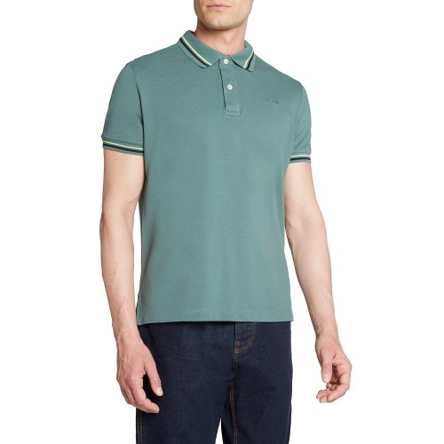 Ανδρικό Polo T-shirt Πράσινο Pique Regular M3511A T2649 F3256 Geox