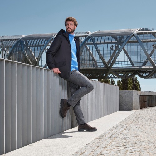 Ανδρικό Μπουφάν Παρκά Αδιάβροχο Μαύρο M3621C T3026 F9000 CLINTFORD Geox