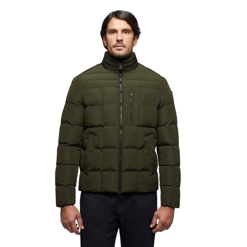 Ανδρικό Μπουφάν Αδιάβροχο Χακί M3628D T2965 F1738 MAGNETE SHORT Geox