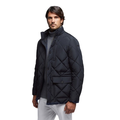 Ανδρικό Μπουφάν Αδιάβροχο Μπλε M3628R T3021 F1624 VINCENDA MID Geox