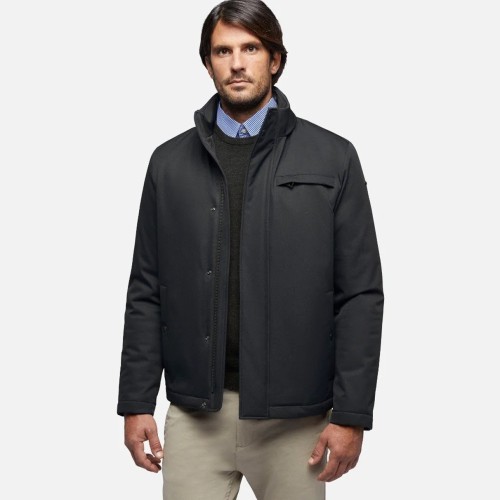 Ανδρικό Μπουφάν Αδιάβροχο Μαύρο VINCIT SHORT JACKET M4620G T3127 F9000 Geox