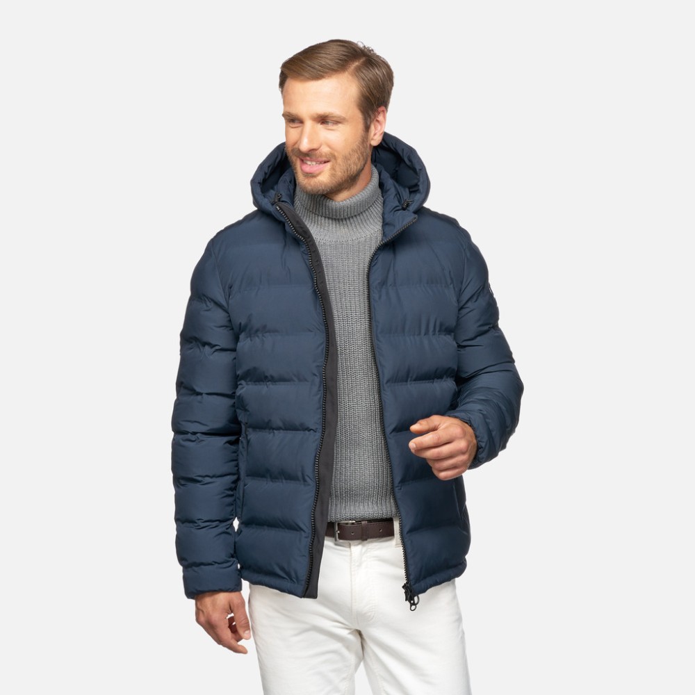 GEOX</br>Ανδρικό Μπουφάν Αδιάβροχο Μπλε SPHERICA RIETI MID JACKET M4629C T3128 F1624 Geox GEOX</br>Ανδρικό Μπουφάν Αδιάβροχο Μπλε SPHERICA RIETI MID JACKET M4629C T3128 F1624 Geox