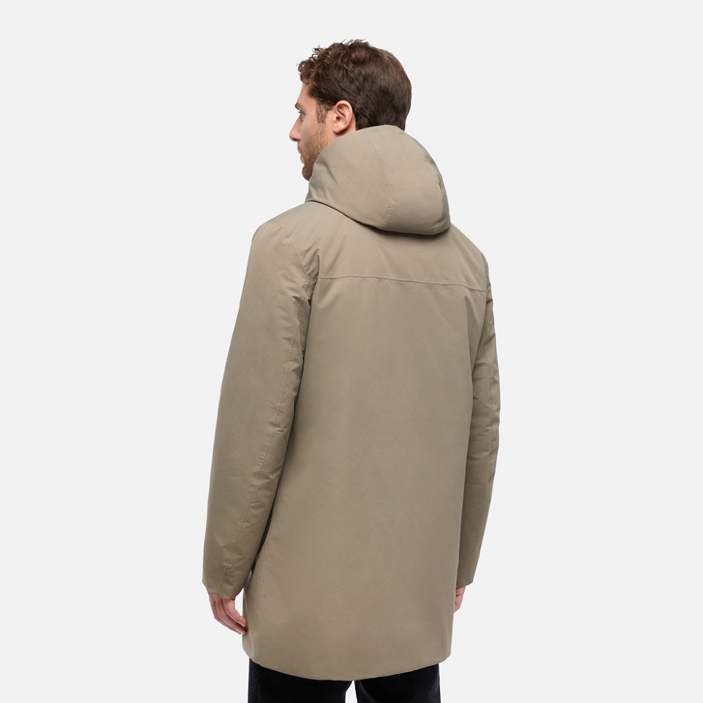 GEOX</br>Geox DORAY LONG PARKA Waterproof M5621D T3291 F3272 Ανδρικό Μπουφάν Παρκά Αδιάβροχο Χακί