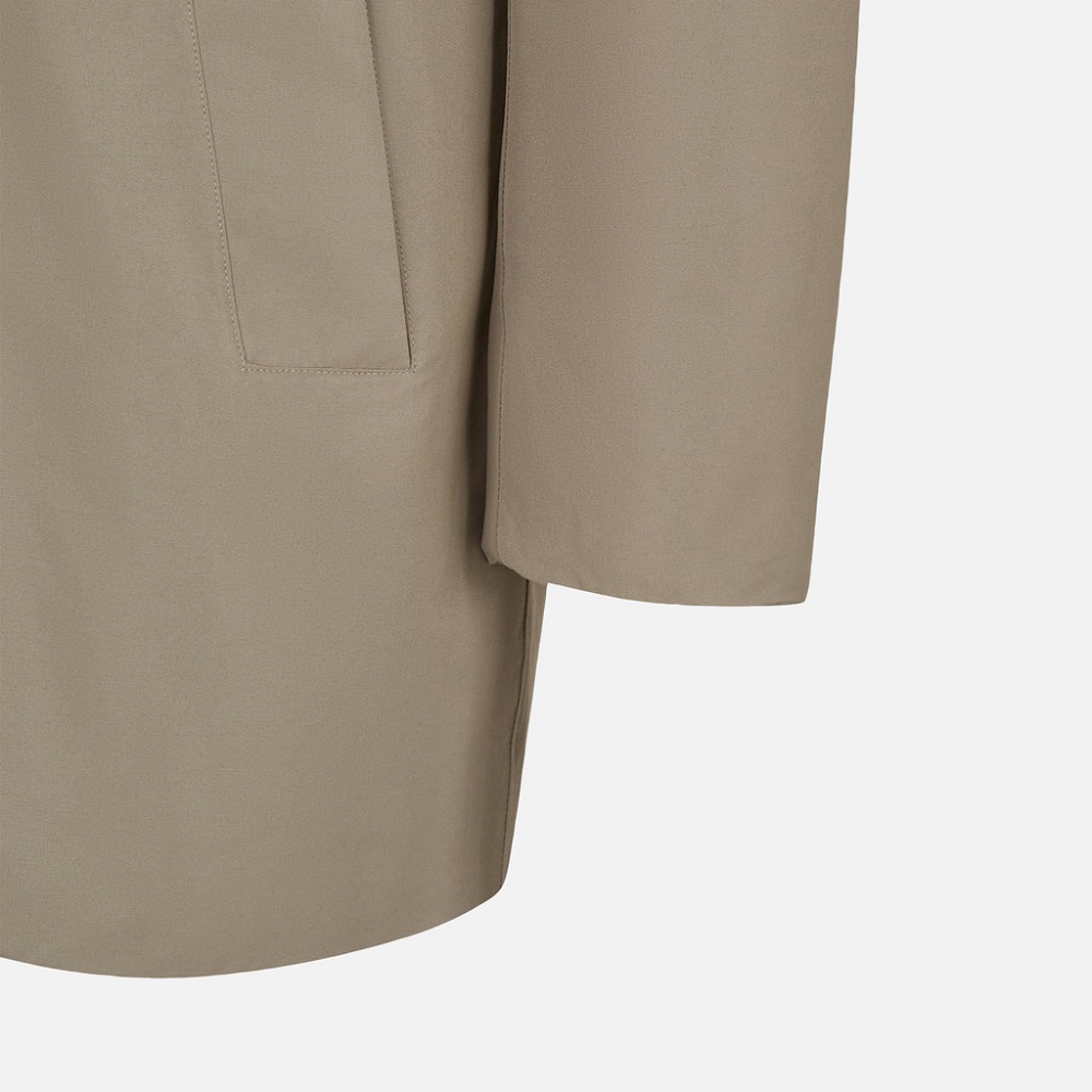 GEOX</br>Geox DORAY LONG PARKA Waterproof M5621D T3291 F3272 Ανδρικό Μπουφάν Παρκά Αδιάβροχο Χακί