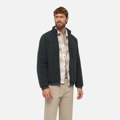 Geox SWEATER Reversible Double Face M5675E TC213 F1653 Ανδρικό Μπουφάν Διπλής Όψεως Χακί