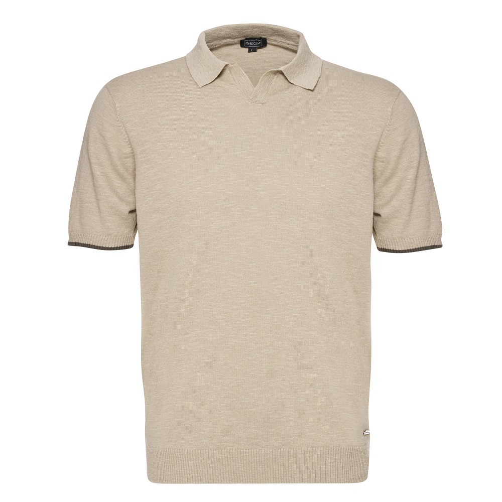 GEOX</br>Geox M6570B T3353 F5241 Ανδρικό Polo T-shirt Μπεζ