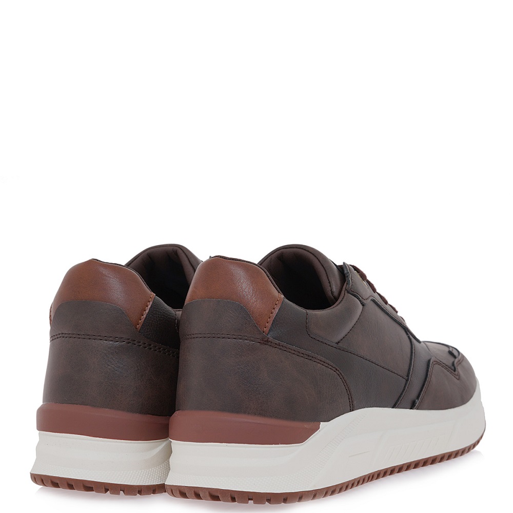 RENATO GARINI</br>Renato Garini MALVIN-001 Ανδρικά Sneakers Καφέ Σκούρο/Ταμπά/Κρεμ