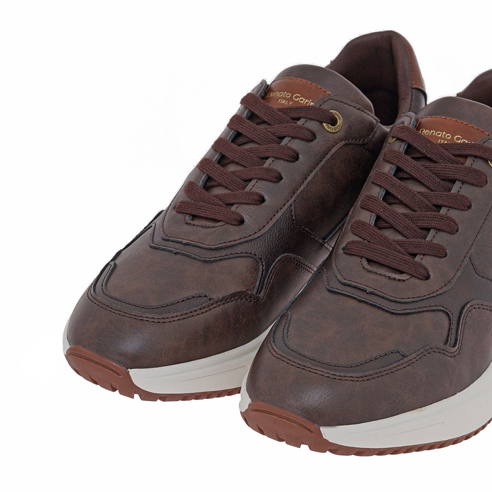 RENATO GARINI</br>Renato Garini MALVIN-001 Ανδρικά Sneakers Καφέ Σκούρο/Ταμπά/Κρεμ