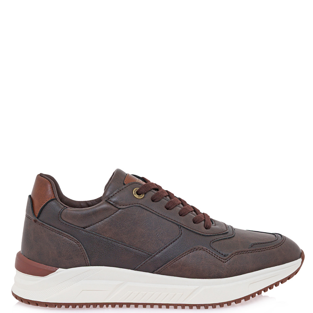 RENATO GARINI</br>Renato Garini MALVIN-001 Ανδρικά Sneakers Καφέ Σκούρο/Ταμπά/Κρεμ