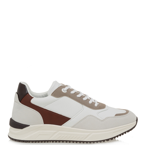 Ανδρικά Sneakers Λευκό Πολύχρωμο MALVIN-001 Renato Garini Ανδρικά Sneakers Λευκό Πολύχρωμο MALVIN-001 Renato Garini