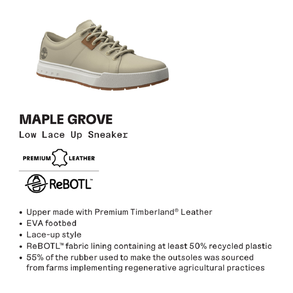TIMBERLAND</br>Timberland Maple Grove Low Lace A6A2D-EP2 Ανδρικά Sneakers Μπλε Δέρμα Nubuck 