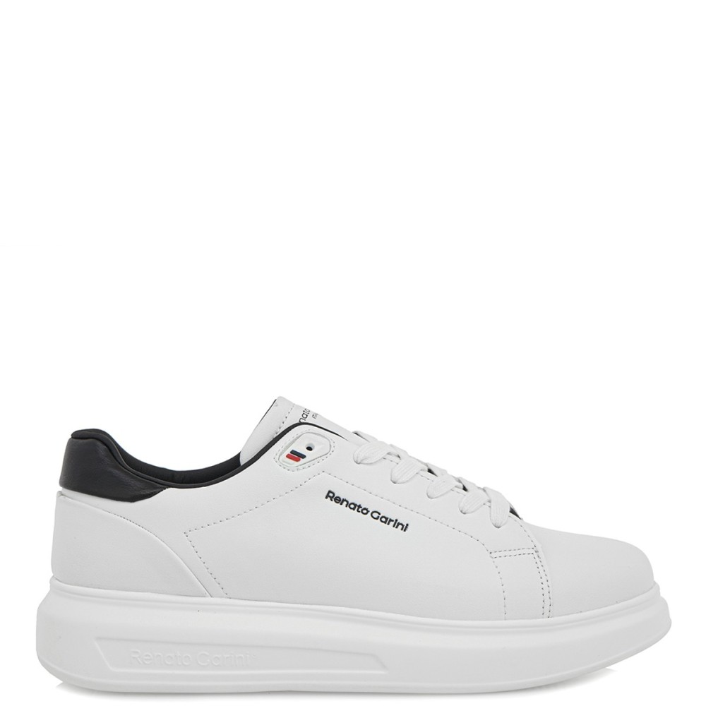 RENATO GARINI</br>Ανδρικά Sneakers Λευκό/Μαύρο MARCELLO-615 Renato Garini RENATO GARINI</br>Ανδρικά Sneakers Λευκό/Μαύρο MARCELLO-615 Renato Garini