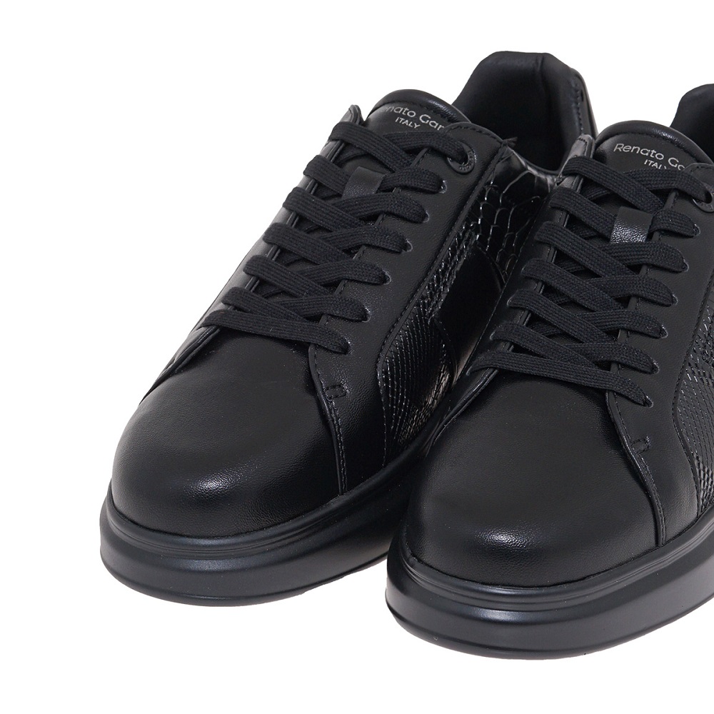 RENATO GARINI</br>Renato Garini MARCELLO-630 Ανδρικά Sneakers Μαύρο Φίδι/Μαύρο Βερνί  RENATO GARINI</br>Renato Garini MARCELLO-630 Ανδρικά Sneakers Μαύρο Φίδι/Μαύρο Βερνί