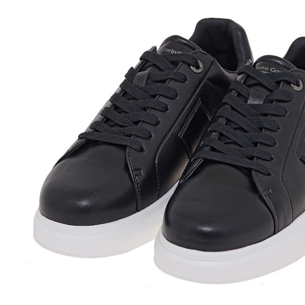 RENATO GARINI</br>Renato Garini MARCELLO-630 Ανδρικά Sneakers Μαύρο/Μαύρο Grain/Λευκό RENATO GARINI</br>Renato Garini MARCELLO-630 Ανδρικά Sneakers Μαύρο/Μαύρο Grain/Λευκό