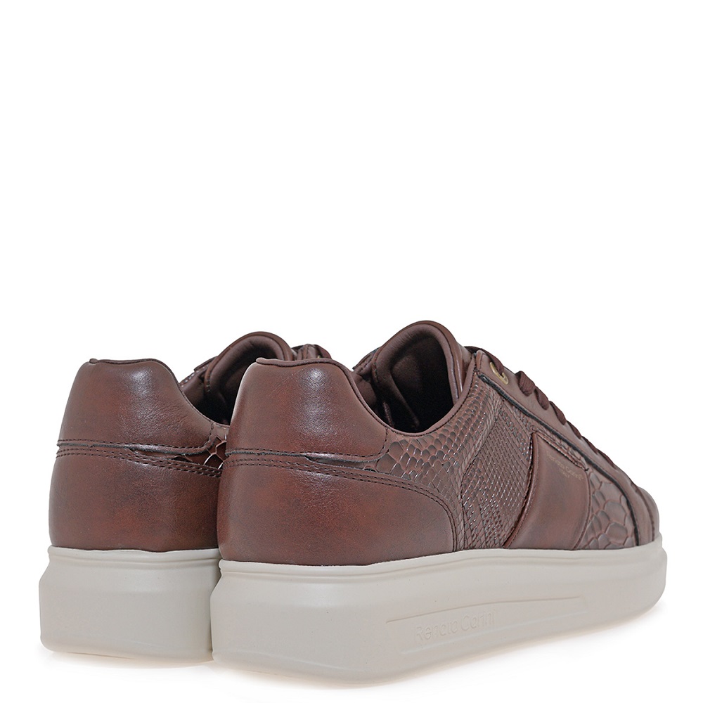 RENATO GARINI</br>Renato Garini MARCELLO-630 Ανδρικά Sneakers Καφέ/Καφέ Φίδι RENATO GARINI</br>Renato Garini MARCELLO-630 Ανδρικά Sneakers Καφέ/Καφέ Φίδι