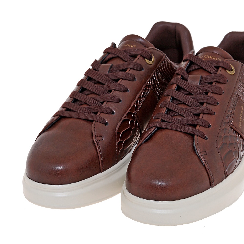 RENATO GARINI</br>Renato Garini MARCELLO-630 Ανδρικά Sneakers Καφέ/Καφέ Φίδι RENATO GARINI</br>Renato Garini MARCELLO-630 Ανδρικά Sneakers Καφέ/Καφέ Φίδι