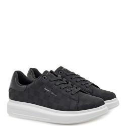 Ανδρικά Sneakers Μαύρο Στάμπα/Μαύρο Βερνίκι MARCELLO-724 Renato Garini