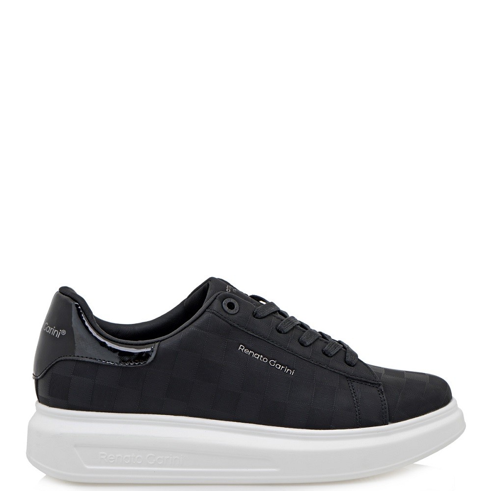 RENATO GARINI</br>Ανδρικά Sneakers Μαύρο Στάμπα/Μαύρο Βερνίκι MARCELLO-724 Renato Garini RENATO GARINI</br>Ανδρικά Sneakers Μαύρο Στάμπα/Μαύρο Βερνίκι MARCELLO-724 Renato Garini