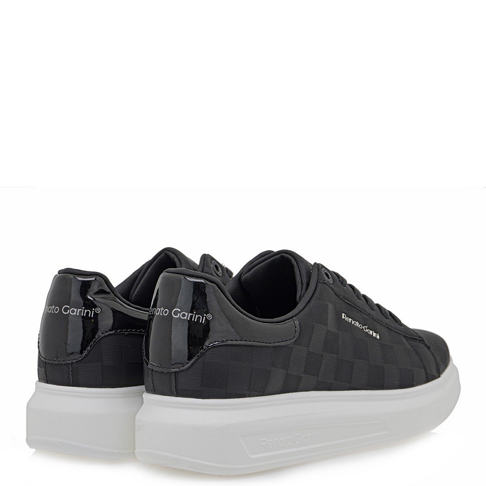 RENATO GARINI</br>Ανδρικά Sneakers Μαύρο Στάμπα/Μαύρο Βερνίκι MARCELLO-724 Renato Garini RENATO GARINI</br>Ανδρικά Sneakers Μαύρο Στάμπα/Μαύρο Βερνίκι MARCELLO-724 Renato Garini