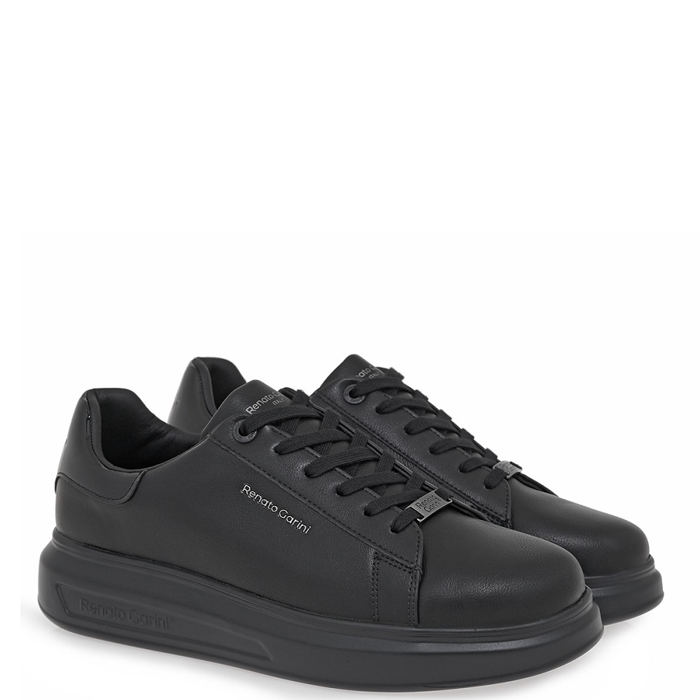 RENATO GARINI</br>Renato Garini MARCELLO-724WM Ανδρικά Sneakers Μαύρο Ματ/Μαύρο Βερνί RENATO GARINI</br>Renato Garini MARCELLO-724WM Ανδρικά Sneakers Μαύρο Ματ/Μαύρο Βερνί
