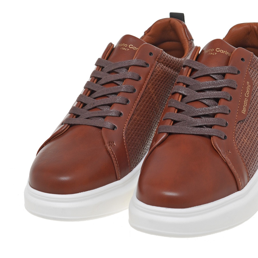 RENATO GARINI</br>Renato Garini MARCELLO-9-028 Ανδρικά Sneakers Ταμπά Σκούρο Πλεκτό RENATO GARINI</br>Renato Garini MARCELLO-9-028 Ανδρικά Sneakers Ταμπά Σκούρο Πλεκτό