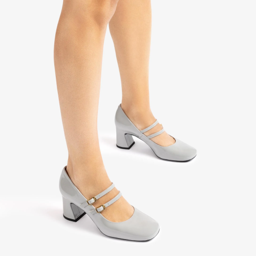 Γυναικεία Mary Jane Γκρι Λουστρίνι MOUNT Unisa