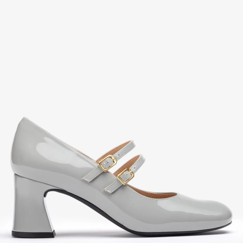 Γυναικεία Mary Jane Γκρι Λουστρίνι MOUNT Unisa