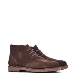 Ανδρικά Μποτάκια Καφέ Suede MUST002-DBR001 U.S. Polo Assn.
