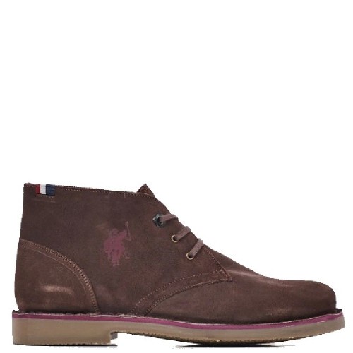 Ανδρικά Μποτάκια Καφέ Suede MUST002-DBR001 U.S. Polo Assn. Ανδρικά Μποτάκια Καφέ Suede MUST002-DBR001 U.S. Polo Assn.