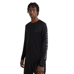 Ανδρικό T-shirt Μαύρο MW0MW09096-BDS Tommy Hilfiger