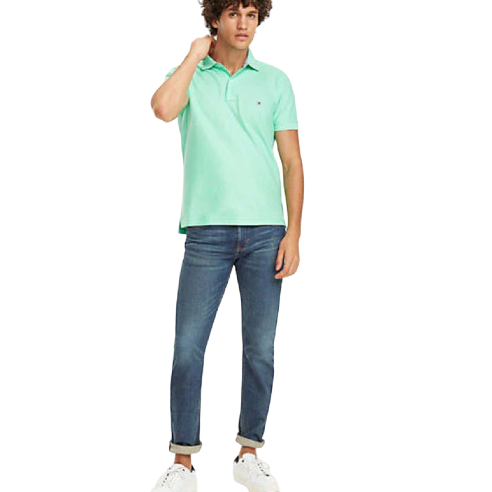 TOMMY HILFIGER</br>Ανδρικό Polo T-shirt Βεραμάν Regular MW0MW09733-377 Tommy Hilfiger TOMMY HILFIGER</br>Ανδρικό Polo T-shirt Βεραμάν Regular MW0MW09733-377 Tommy Hilfiger