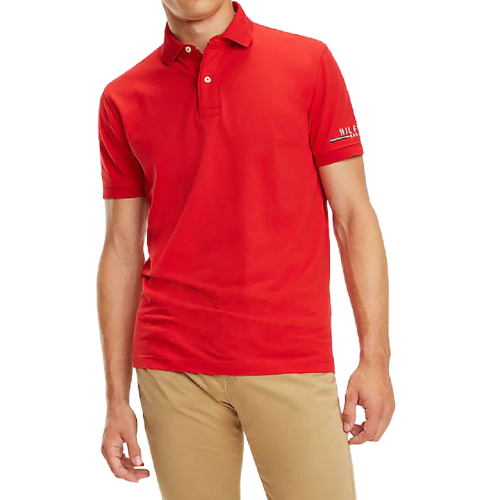 Ανδρικό Polo T-shirt Κόκκινο Regular MW0MW10126-611 Tommy Hilfiger