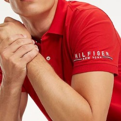Ανδρικό Polo T-shirt Κόκκινο Regular MW0MW10126-611 Tommy Hilfiger
