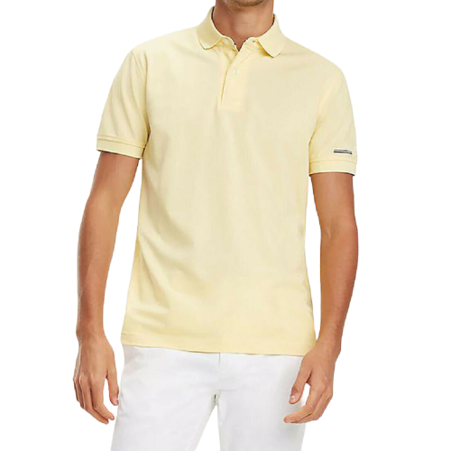 Ανδρικό Polo T-shirt Κίτρινο Regular MW0MW10126-716 Tommy Hilfiger