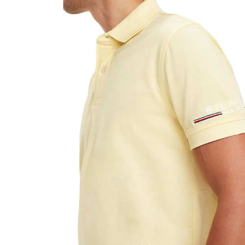 Ανδρικό Polo T-shirt Κίτρινο Regular MW0MW10126-716 Tommy Hilfiger