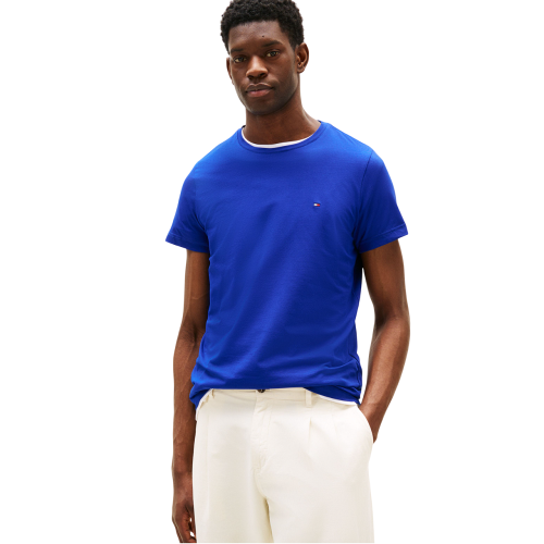 Ανδρικό T-shirt Μπλε Ηλεκτρίκ Core Stretch Slim Fit MW0MW10800-D03 Tommy Hilfiger