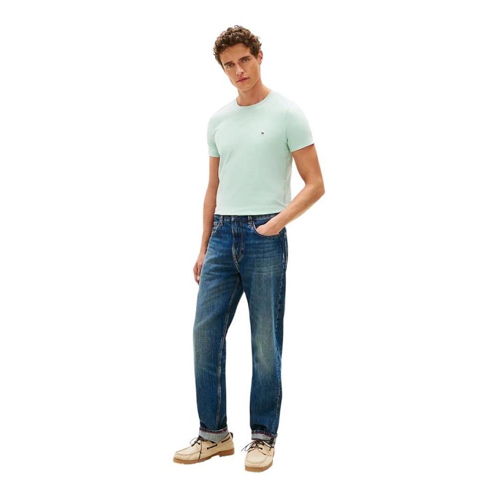 TOMMY HILFIGER</br>Tommy Hilfiger Core Stretch Slim MW0MW10800-MAI Ανδρικό T-shirt Βεραμάν