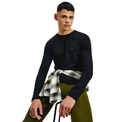 Ανδρικό T-shirt Μαύρο Slim MW0MW10804-BDS Tommy Hilfiger