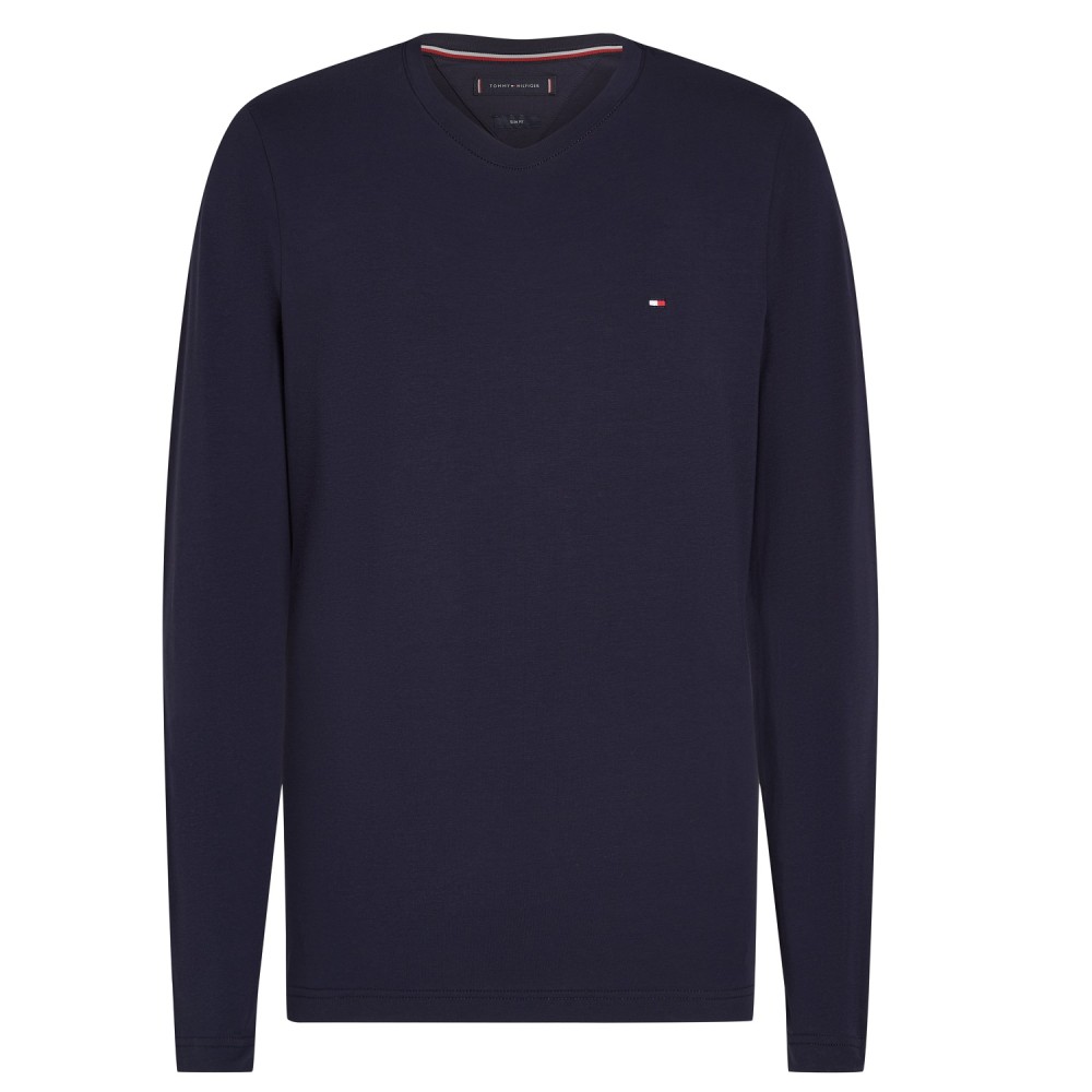TOMMY HILFIGER</br>Ανδρικό T-shirt Μπλε Slim MW0MW10804-DW5 Tommy Hilfiger TOMMY HILFIGER</br>Ανδρικό T-shirt Μπλε Slim MW0MW10804-DW5 Tommy Hilfiger