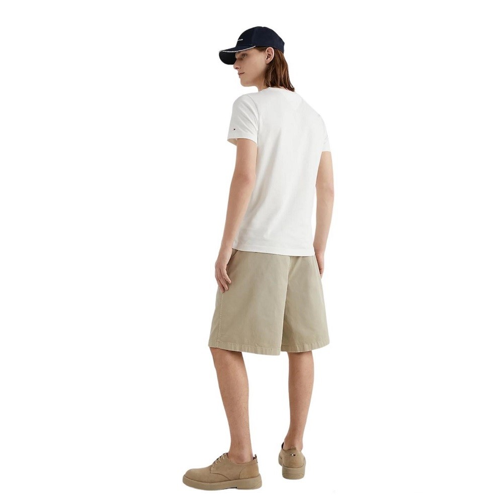 TOMMY HILFIGER</br>Ανδρικό T-shirt Λευκό Slim MW0MW11465-118 Tommy Hilfiger TOMMY HILFIGER</br>Ανδρικό T-shirt Λευκό Slim MW0MW11465-118 Tommy Hilfiger