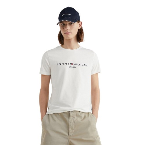 Tommy Hilfiger MW0MW11465-118 Ανδρικό T-shirt Λευκό Slim  