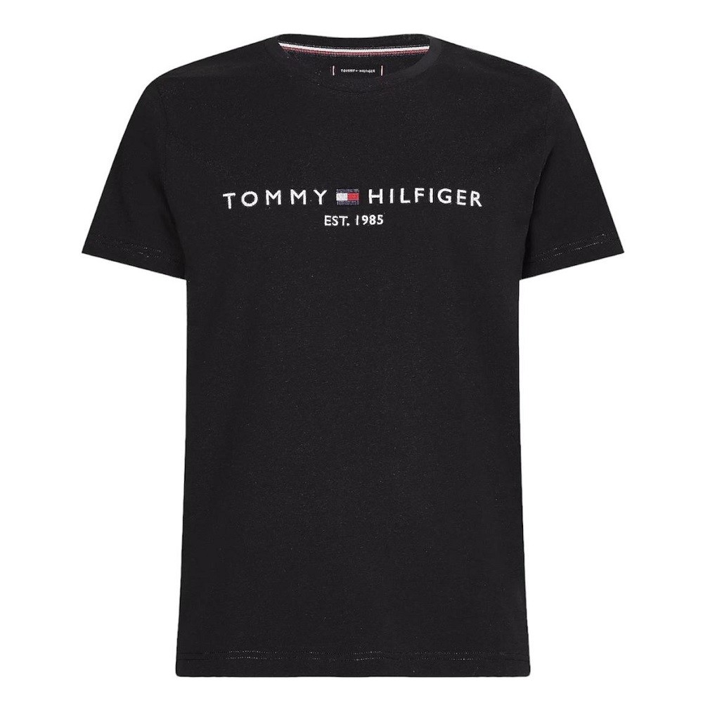 TOMMY HILFIGER</br>Ανδρικό T-shirt Μαύρο Slim MW0MW11465-BAS Tommy Hilfiger TOMMY HILFIGER</br>Ανδρικό T-shirt Μαύρο Slim MW0MW11465-BAS Tommy Hilfiger