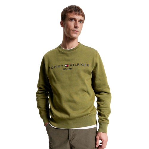 Ανδρικό Φούτερ Χακί MW0MW11596-MS2 Tommy Hilfiger