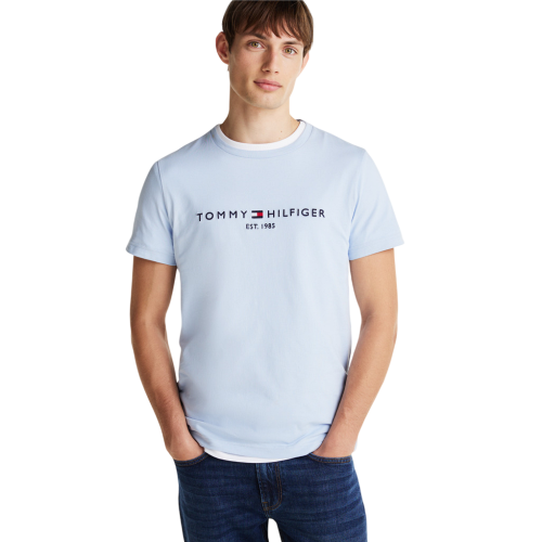 Tommy Hilfiger MW0MW11797-C10 Ανδρικό T-shirt Σιέλ Slim