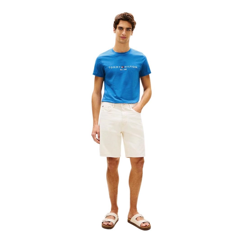 TOMMY HILFIGER</br>Tommy Hilfiger MW0MW11797-C4U Ανδρικό T-shirt Γαλάζιο Slim TOMMY HILFIGER</br>Tommy Hilfiger MW0MW11797-C4U Ανδρικό T-shirt Γαλάζιο Slim