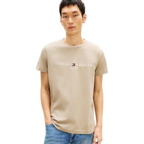Tommy Hilfiger MW0MW11797-M03 Ανδρικό T-shirt Χακί Slim