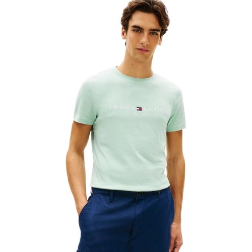 Tommy Hilfiger MW0MW11797-MAI Ανδρικό T-shirt Βεραμάν Slim